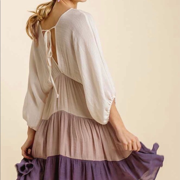 🔴SOLD🔴NWT! Beautiful Boho Cream/Latte Dress! - Picture 5 of 5